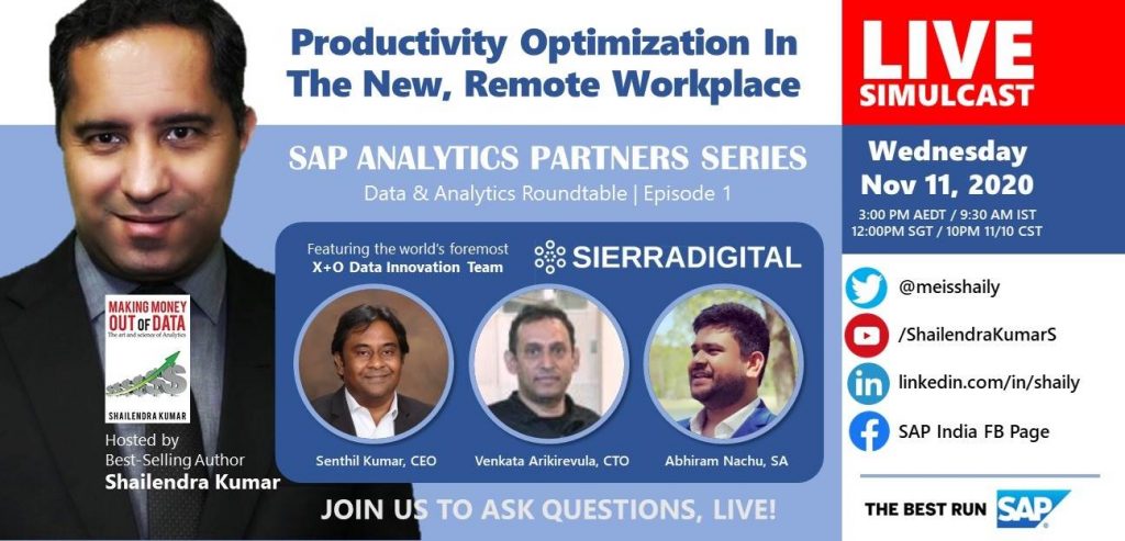 Webinar Banner Distributed Workforce App Pioneered by Sierra Showcased in SAP Data & Analytics Webinar